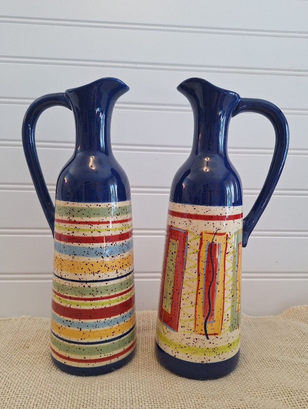 Discontinued Pfaltzgraff Sedona Cruet Oil Vinegar Set